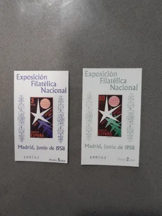 Sellos Edifil 1222/23 Expo Bruselas 1958. Lujo