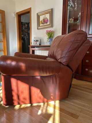 Sillón de cuero extensible