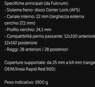 Cerchio Gravel Fulcrum Rapid Red 900