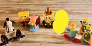 Figuras Simpsons, Bob Esponja y Pingüinos