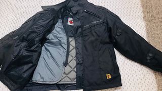 Chaqueta de moto Frank Thomas negra