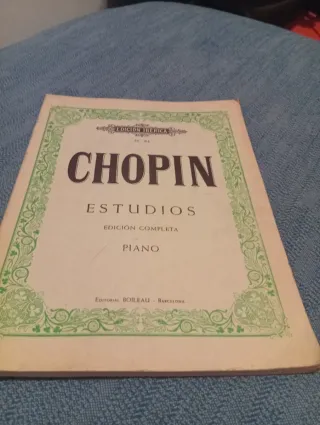 Partitura Chopin Estudios Piano