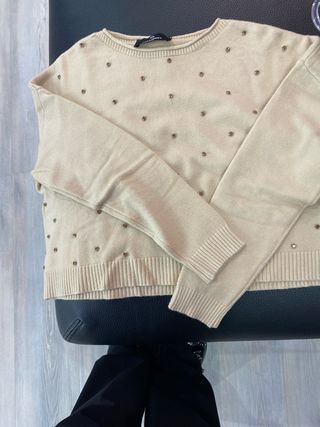 Maglione nero Made in Italy 100% Acrilica