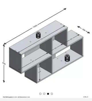 Estantería Calicosy madera modular