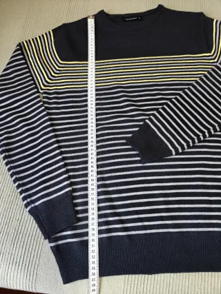 Jersey rayas hombre S azul y amarillo