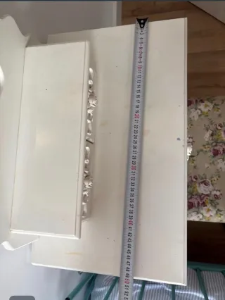 Tocador vintage madera blanco