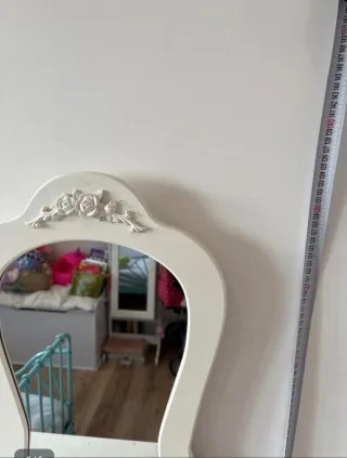 Tocador vintage madera blanco