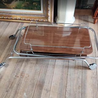 Carrito camarera madera y metal