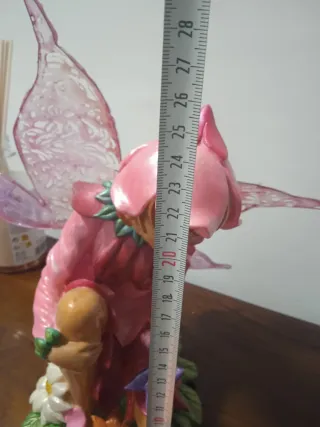 Figura Hada Flores Rosa y Morado