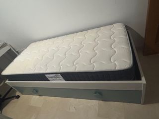 Cama nido 98x200 con colchón 90x190