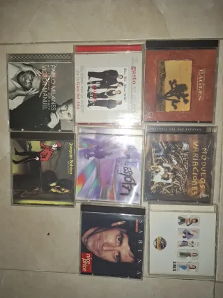 Lote 9 CDs Música Pop Rock Español e Internacional