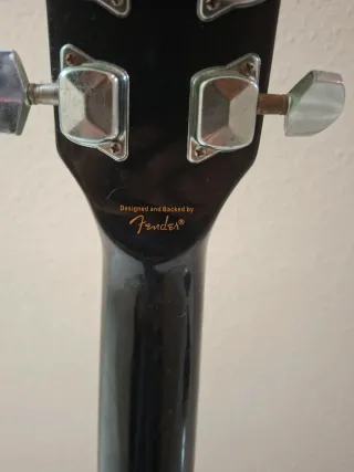 Guitarra Acústica Negra+soporte+funda