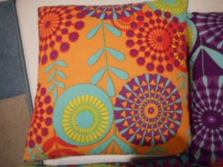 N°4 Cuscini Decorativi Tessuto Multicolore