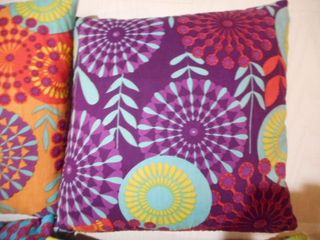 N°4 Cuscini Decorativi Tessuto Multicolore