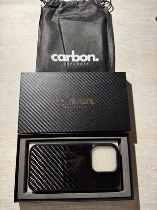 Funda iPhone 15 Pro Fibra de Carbono