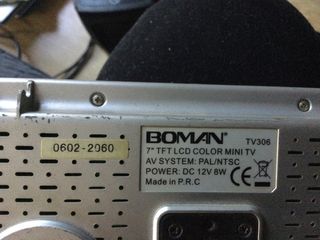 Mini monitor Boman 7 , no tiene hdmi