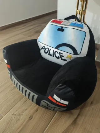 Sillón infantil bombero y policia