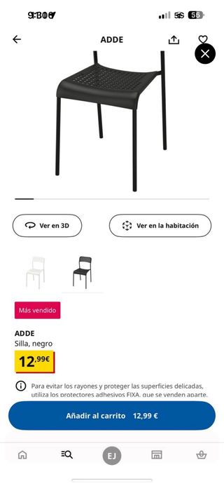 Mesa y 4 Sillas Ikea