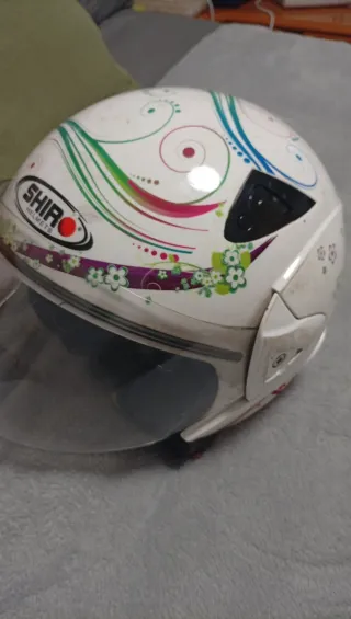 Casco Moto SHIRO SH-60 FAIRY Blanco/Rosa