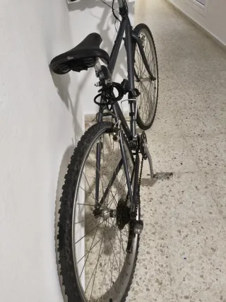 Bicicleta de carretera gris