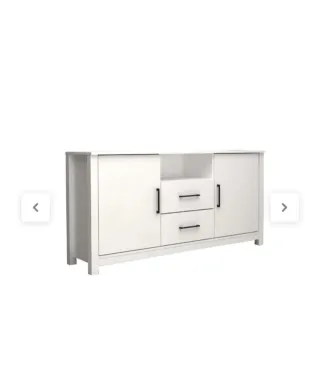Aparador blanco y madera Wuassap 742018324