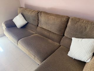 Sofá modular tela marrón