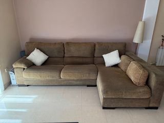Sofá modular tela marrón