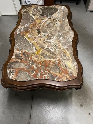 Tavolo vintage marmo e legno