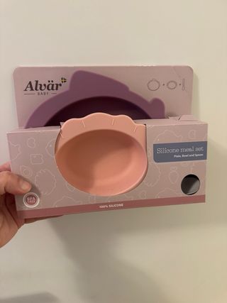 Conjunto Refeição Silicone Alvär Bebé