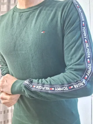 Felpa Tommy Hilfiger Verde Taglia S