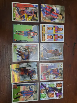 Cromos Fútbol Messi, Yamal, Ronaldinho, Pedri