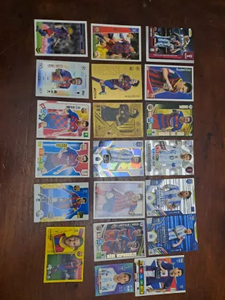 Cromos Fútbol Messi, Yamal, Ronaldinho, Pedri