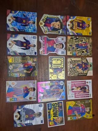 Cromos Fútbol Messi, Yamal, Ronaldinho, Pedri