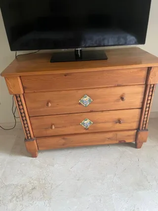 Mesa y 6 Sillas Comedor Vintage Madera