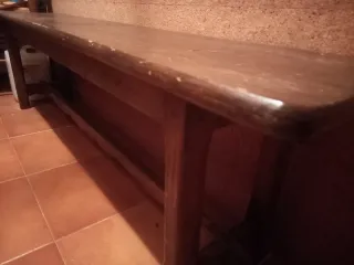 Banco de madera rústico