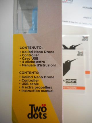 Minidrone Colibri nano blu