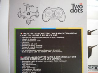 Minidrone Colibri nano blu