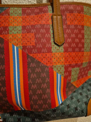 Bolso de hombro grande estampado