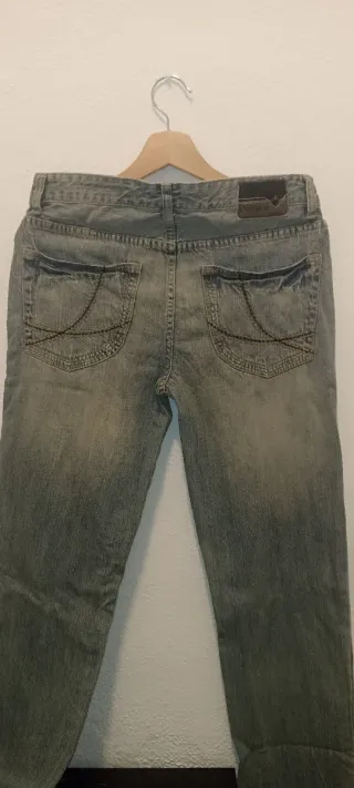 Pantalones vaqueros negros hombre Talla S/M