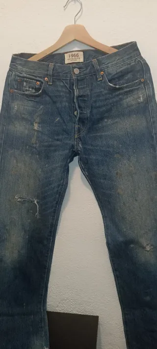 Pantalones vaqueros negros hombre Talla S/M