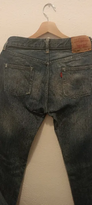 Pantalones vaqueros negros hombre Talla S/M