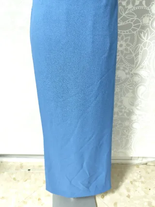 Vestido fiesta azul tirantes