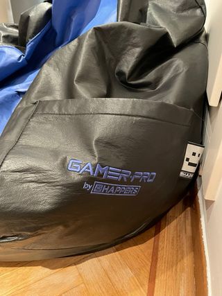 Puff Gamer Happers Negro y Azul