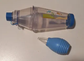 Cámara Inhalación y Aspirador Nasal Bebé