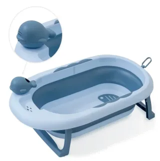 Bañera Plegable Bebé Interbaby Azul 80x47x21