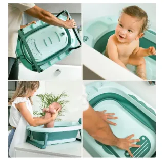 Bañera Plegable Bebé Interbaby Azul 80x47x21