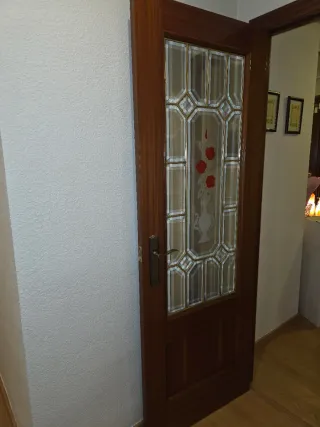 9 puertas madera sapelly y 1 de armario empotrado