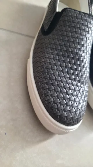 Scarpe uomo slip-on intrecciate