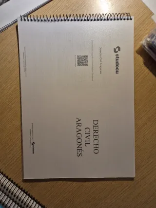 Apuntes encuadernados Derecho Civil Aragonés