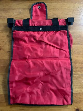 Borsa shopper rossa con manici 27x35x38 cm